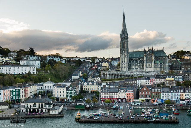 Cobh & St. Colman's Cathedral as we departed